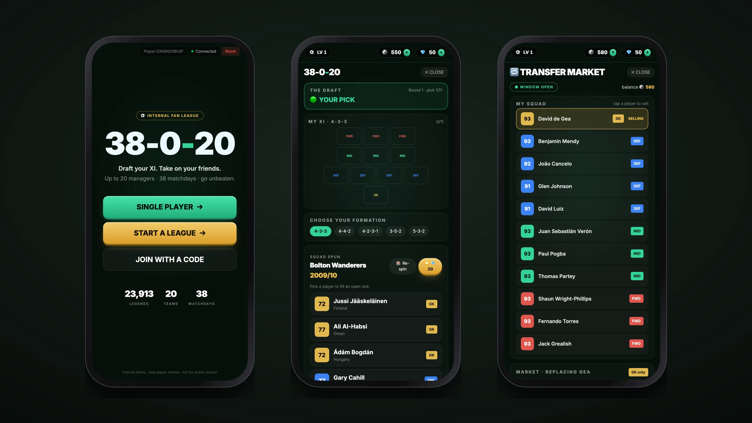FootDraft — a multiplayer live-service football game built with the Metaplay Agent